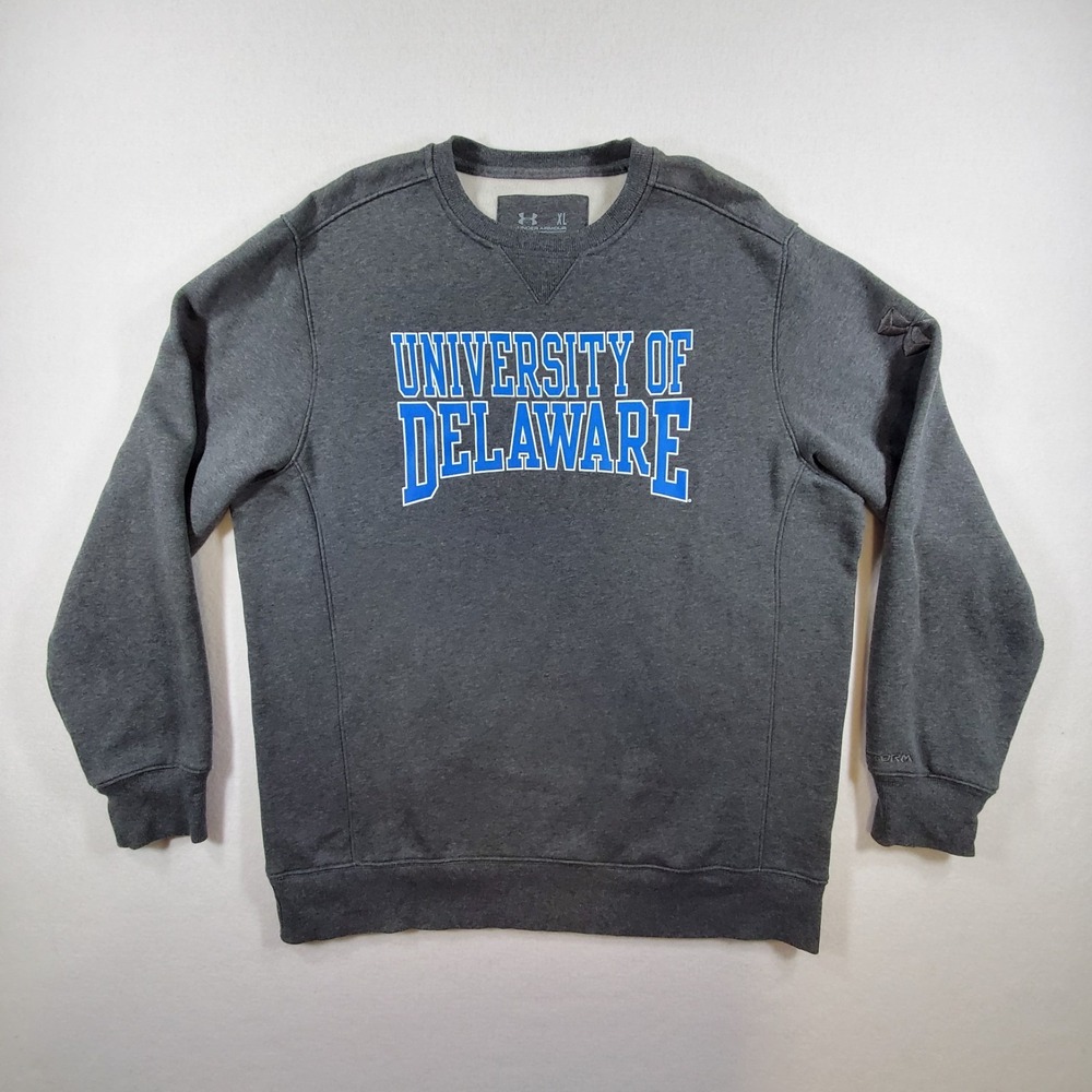 Under Armour Storm University of Delaware Sweatshirt XL Gray Crewneck